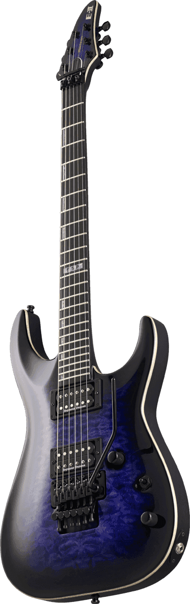 Esp E-ii Horizon Fr Rdb Hh Seymour Duncan Eb - Reindeer Blue - Elektrische gitaar in Str-vorm - Variation 2