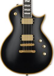 Enkel gesneden elektrische gitaar Esp E-II EC-II Eclipse - Vintage black