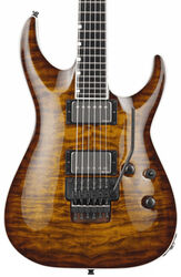 Elektrische gitaar in str-vorm Esp E-II Horizon FR-II (EMG, Japan) - Trans amber