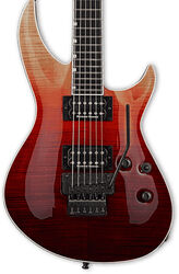 Elektrische gitaar in str-vorm Esp E-II Horizon-III FR (Japan) - Black cherry fade