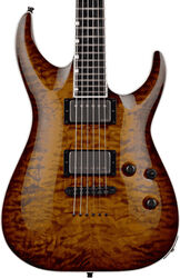 Elektrische gitaar in strat vorm Esp E-II Horizon NT-II (Japan) - Amber cherry sunburst