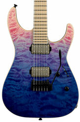 Elektrische gitaar in str-vorm Esp E-II M-II HST QM Japan - Indigo purple fade