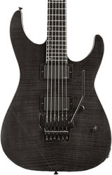 Elektrische gitaar in str-vorm Esp E-II M-II Neck Thru (Japan) - See thru black