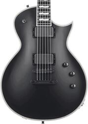 Enkel gesneden elektrische gitaar Esp Eclipse (EMG) - Black satin