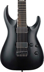 Bariton elektrische gitaar Esp E-II Horizon NT-7B Hipshot (7-String, Baritone) - Black satin