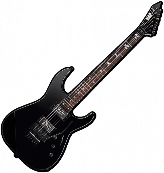 Solid body elektrische gitaar Esp KH-2 Kirk Hammett Signature Neck-Thru - Gloss black