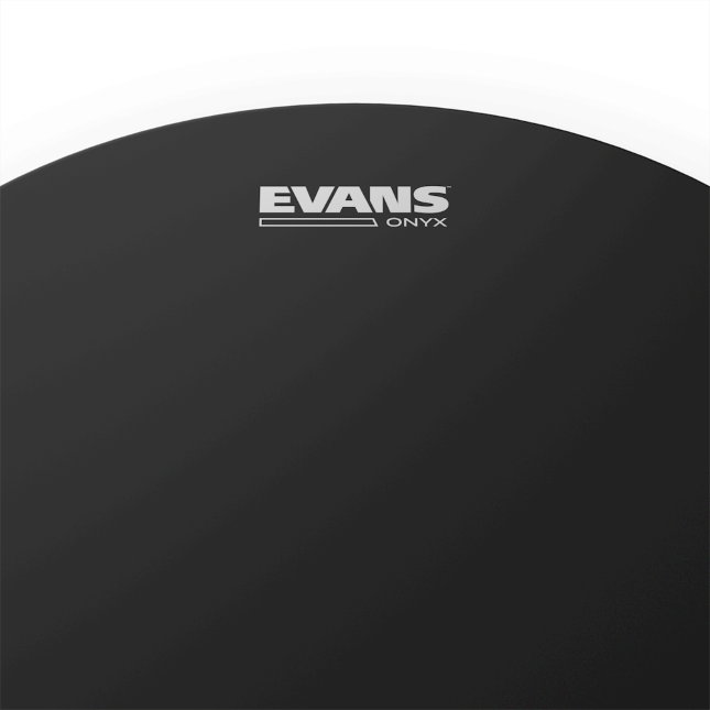 Evans B18onyx2 Onyx Tom Frappe Noire - 18 Pouces - Bassdrumvel - Variation 1