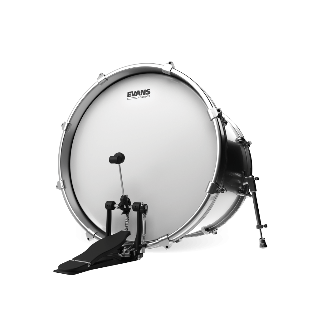 Evans Bd20gb3uv2 Eq3 Bass Drumhead - 20 Pouces - Tomvel - Variation 2