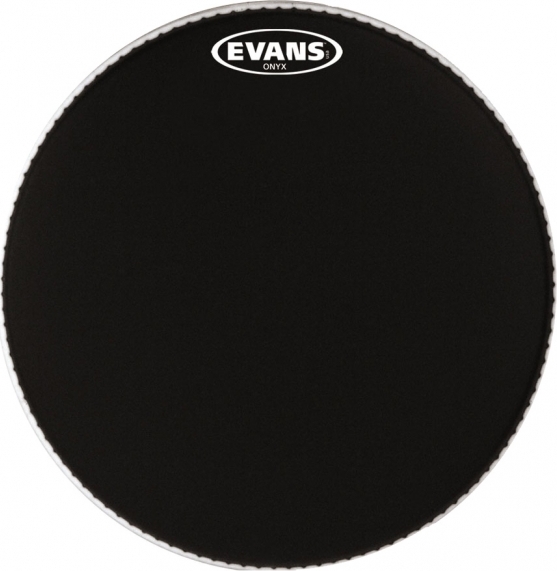 Evans B18onyx2 Onyx Tom Frappe Noire - 18 Pouces - Bassdrumvel - Main picture