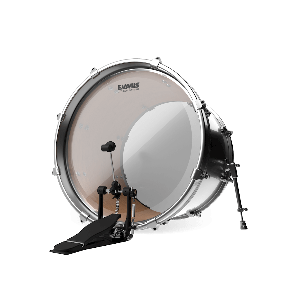 Evans Eq4 Clear Bass Drumhead, Bass Hoop Bd16gb4 - 16 Pouces - Bassdrumvel - Main picture