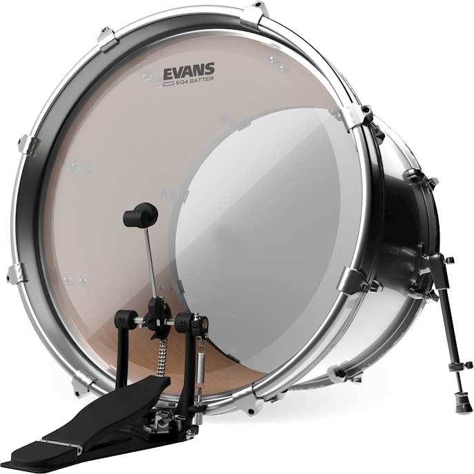 Evans Eq4 Clear Bass Drumhead Bd22gb4 - 22 Pouces - Bassdrumvel - Main picture