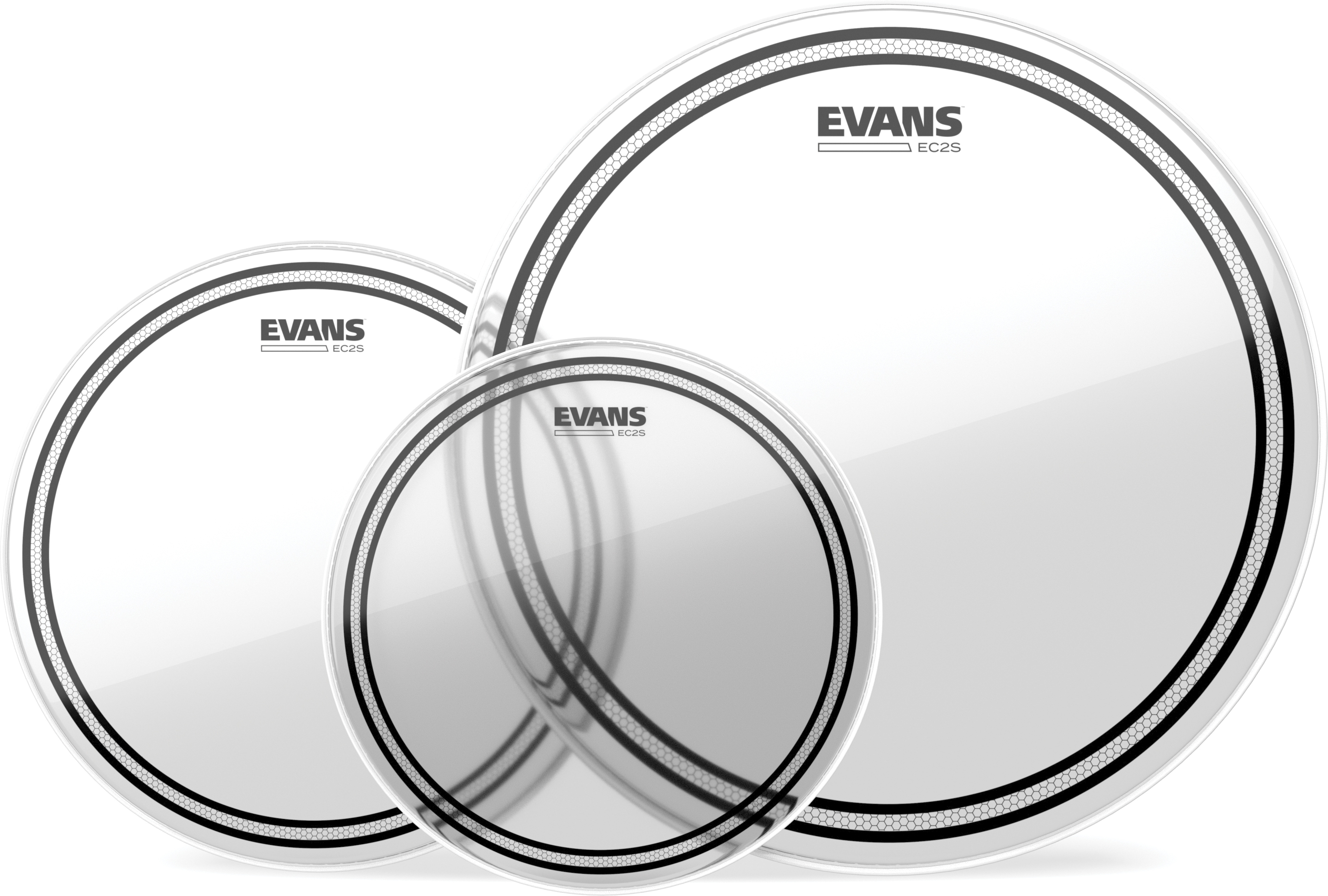 Evans Tpec2sclrs  Standard 12/13/16 Clear - Pack Peaux - Vellen set - Main picture