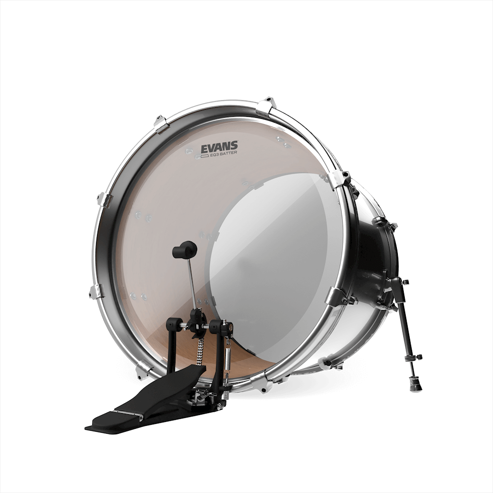 Evans Eq3 Clear Bass Drumhead Bd26gb3 - 24 Pouces - Bassdrumvel - Variation 1