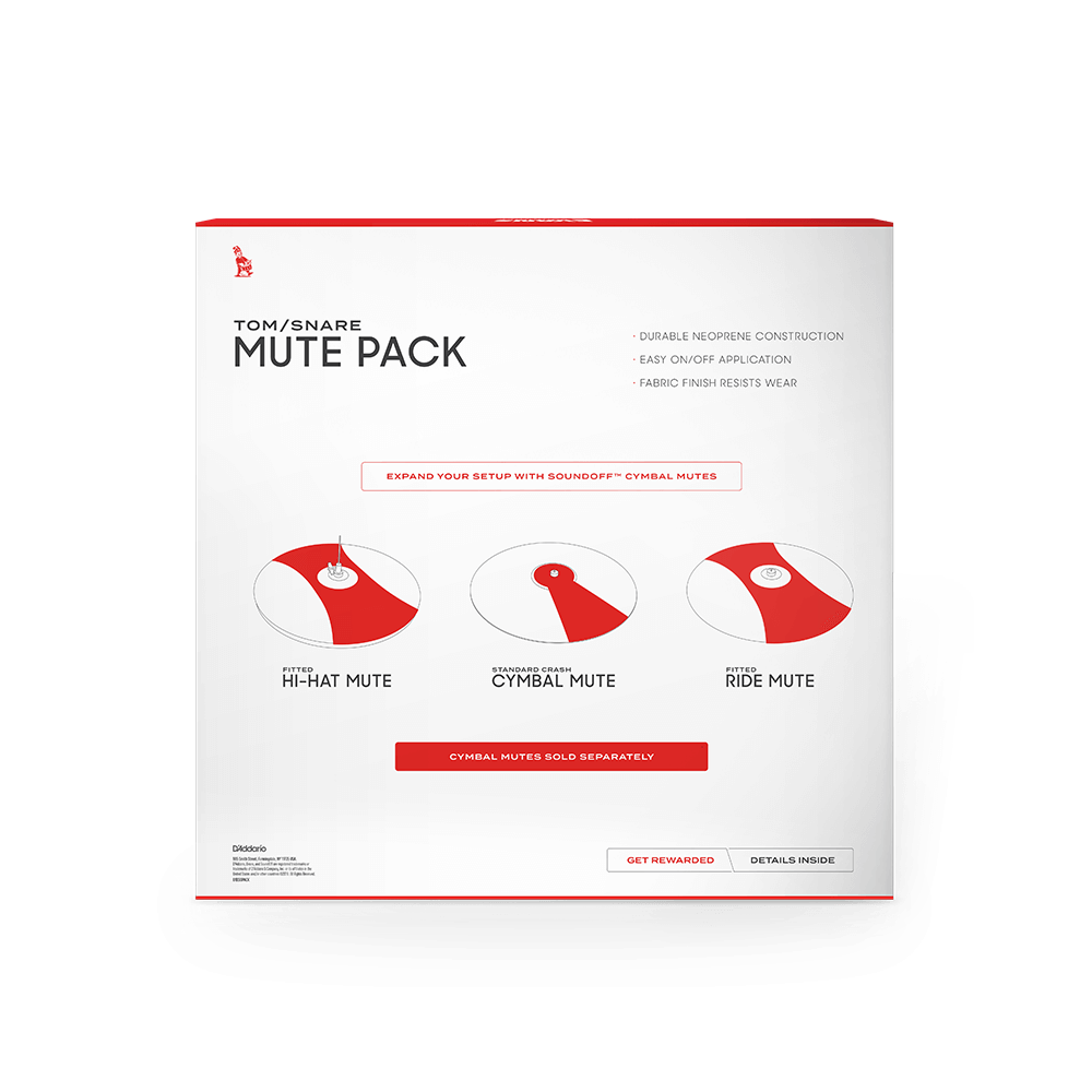 Evans Soundoff Mute Packs - Pack Peaux - Vellen set - Variation 2