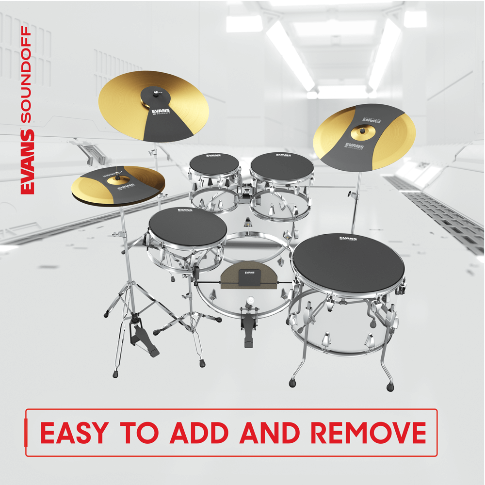 Evans Soundoff Mute Packs - Pack Peaux - Vellen set - Variation 4