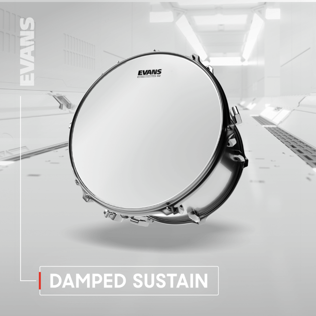 Evans Tt13g2 G2 Tom Frappe Transparent 13 - 13 Pouces - Tomvel - Variation 2