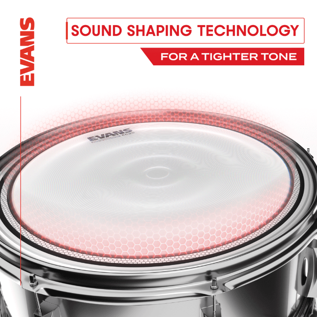 Evans Tt14ec2s Ec2s Transparente 14 - 14 Pouces - Tomvel - Variation 3