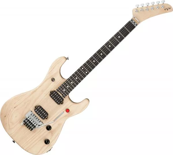 Solid body elektrische gitaar Evh                            5150 Series Deluxe Ash Ltd (MEX, EB) - Natural satin