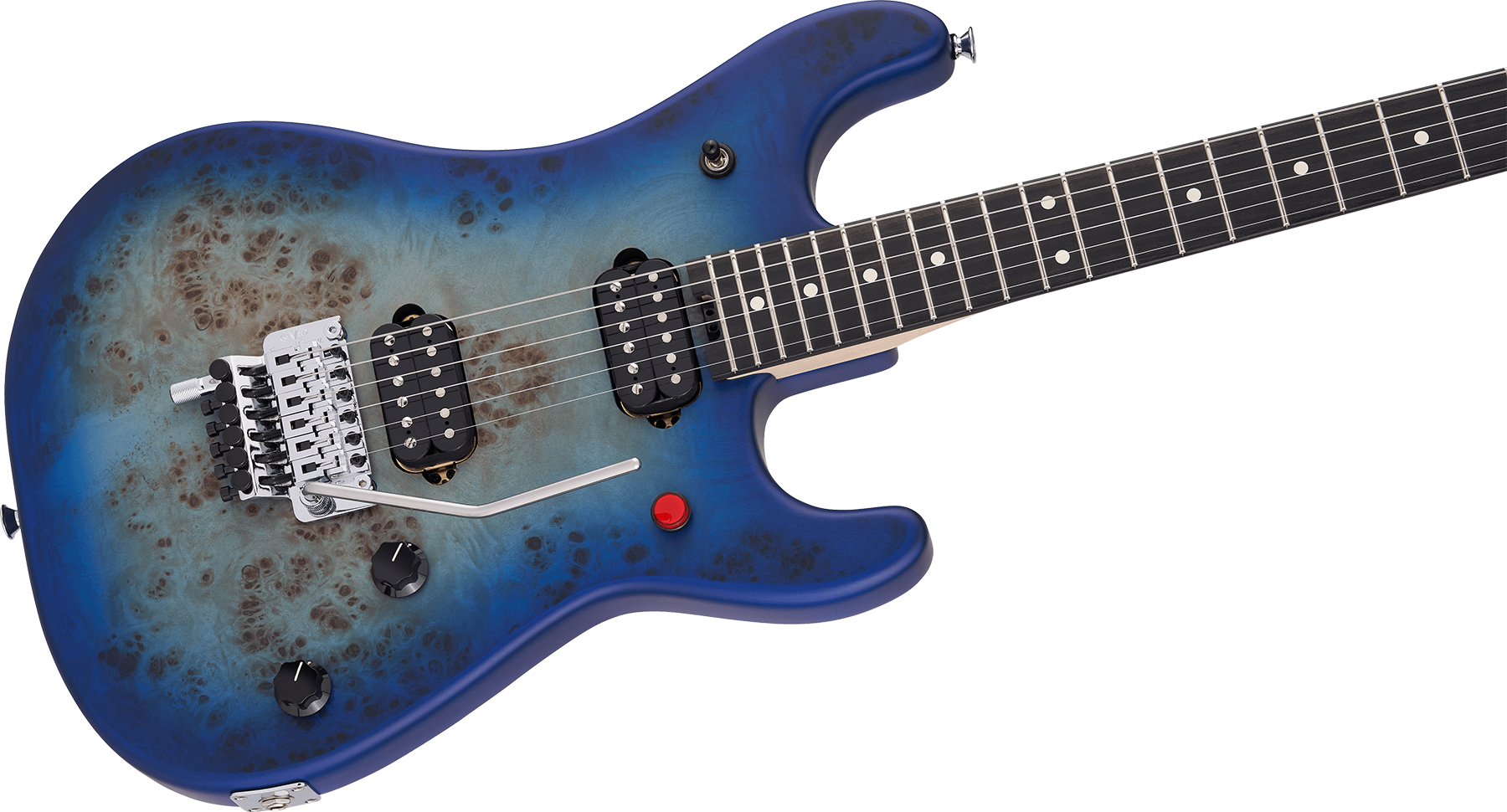 Evh 5150 Deluxe Poplar Burl Mex 2h Fr Eb - Aqua Burst - Elektrische gitaar in Str-vorm - Variation 2