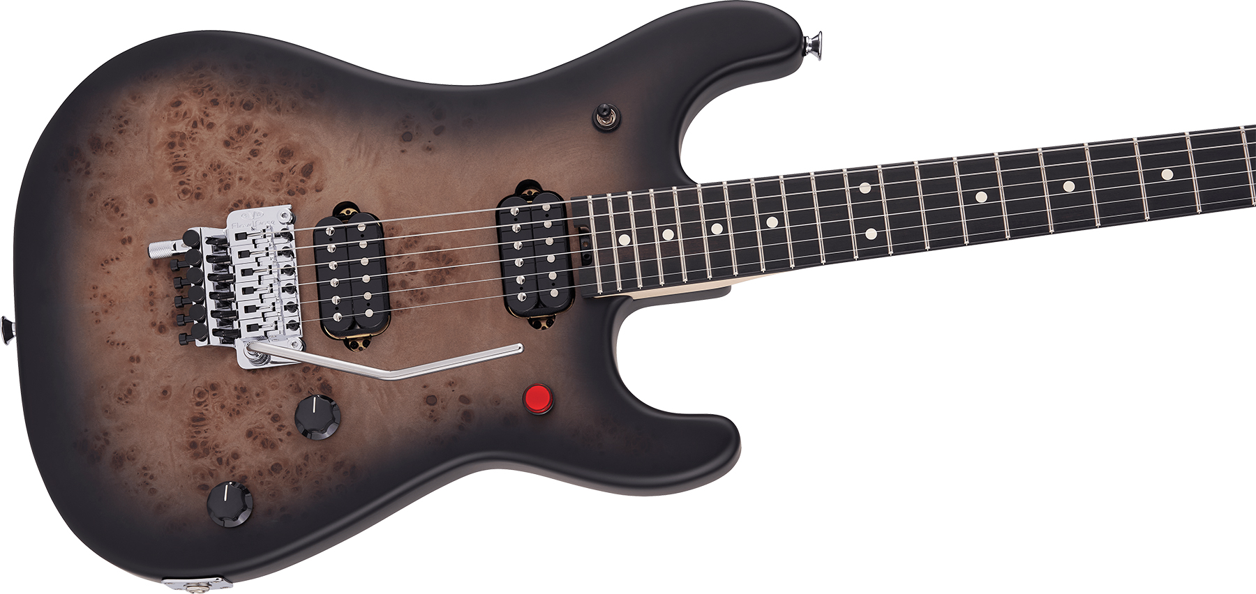 Evh 5150 Deluxe Poplar Burl Mex 2h Fr Eb - Black Burst - Elektrische gitaar in Str-vorm - Variation 2