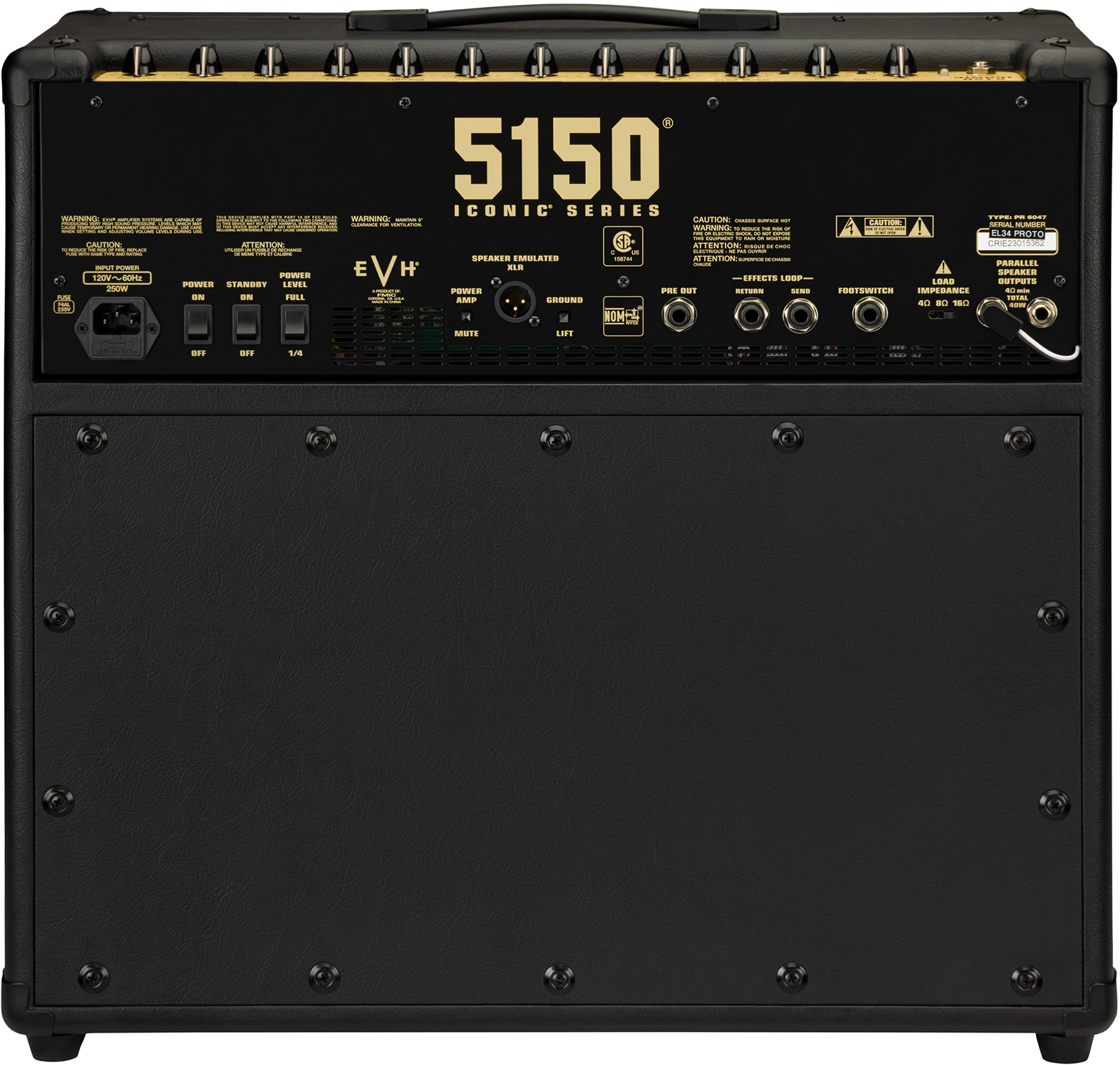Evh 5150 Iconic El34 40w 1x12 Combo - Combo voor elektrische gitaar - Variation 1
