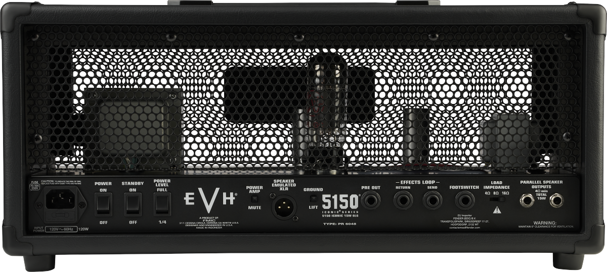 Evh 5150 Iconic 6l615w Head Black - Gitaarversterker top - Variation 1
