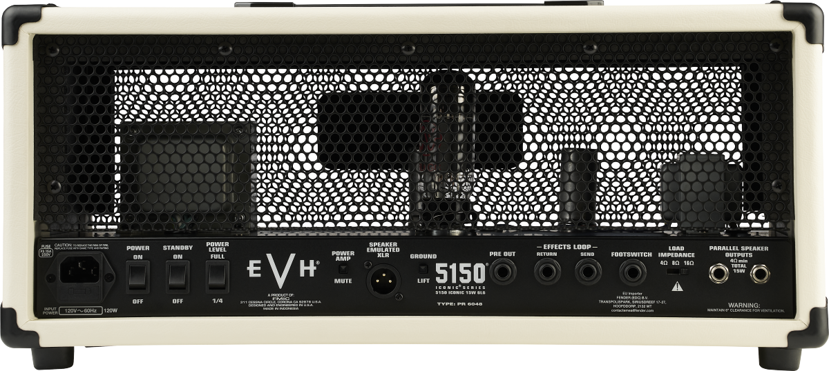 Evh 5150 Iconic 6l615w Head Ivory - Gitaarversterker top - Variation 2