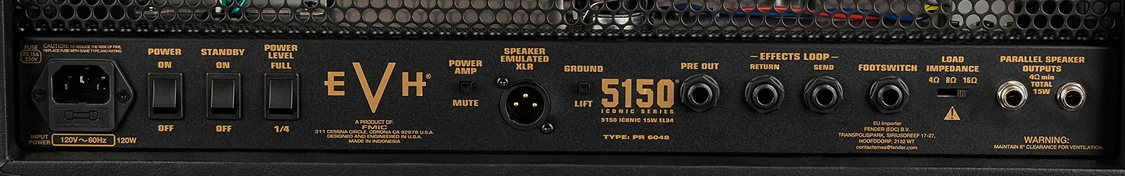 Evh 5150 Iconic El34 15w Head - Gitaarversterker top - Variation 2