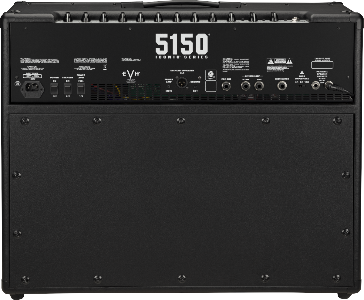 Evh 5150 Iconic Series Combo Black 60w 2x12 - Combo voor elektrische gitaar - Variation 1