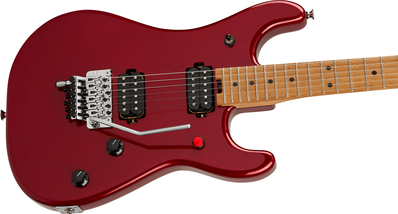 Evh 5150 Series Deluxe Mex 2h Fr Mn - Candy Apple Red Metallic - Elektrische gitaar in Strat vorm - Variation 2