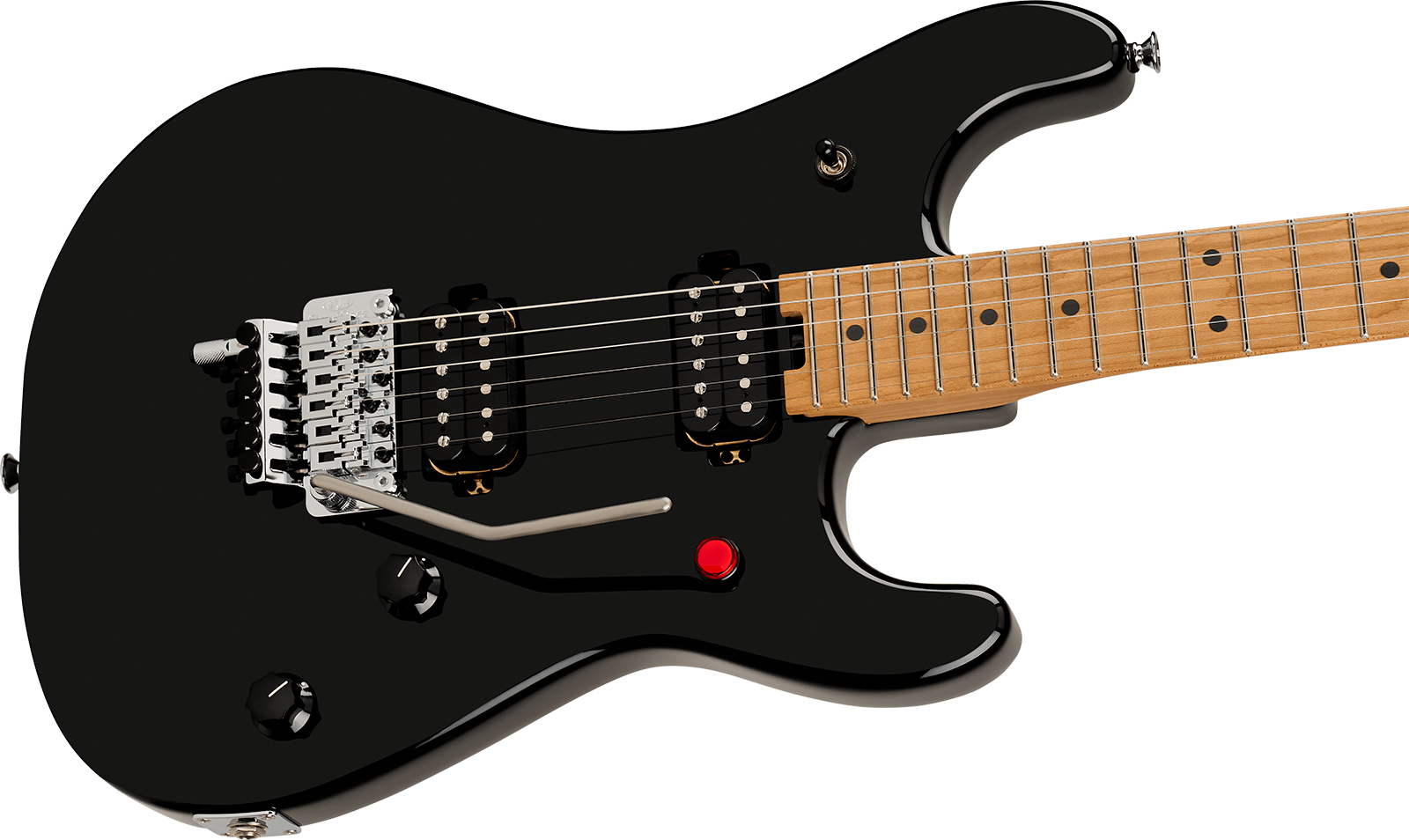 Evh 5150 Series Deluxe Mex 2h Fr Mn - Black - Elektrische gitaar in Strat vorm - Variation 2