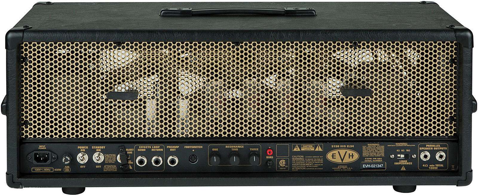 Evh 5150iiis 100w El34 Head Black & Gold - Gitaarversterker top - Variation 1