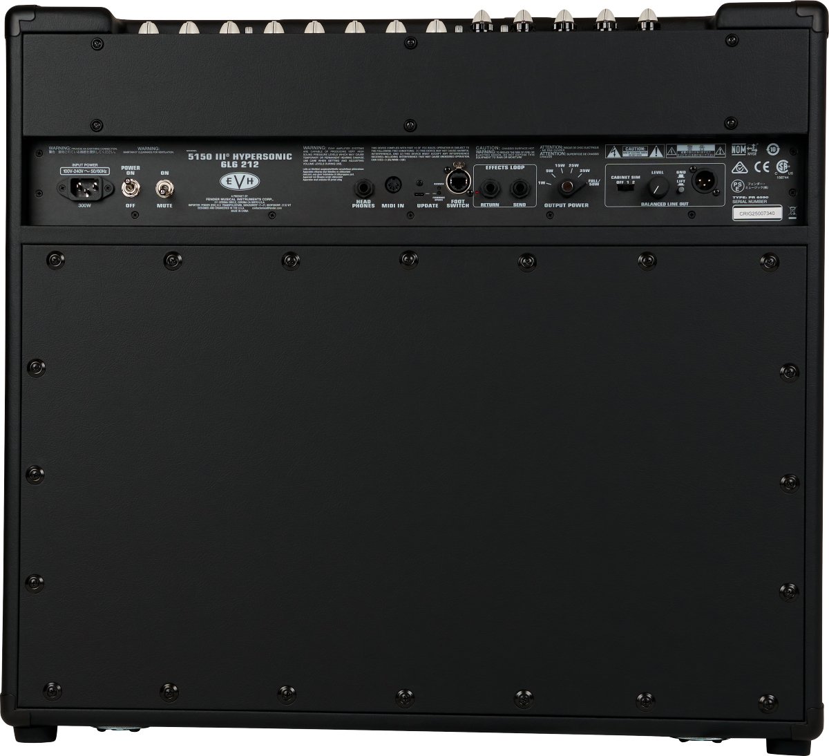 Evh 5150iii Hypersonic 6l6 2x12 Combo 50w - Combo voor elektrische gitaar - Variation 2