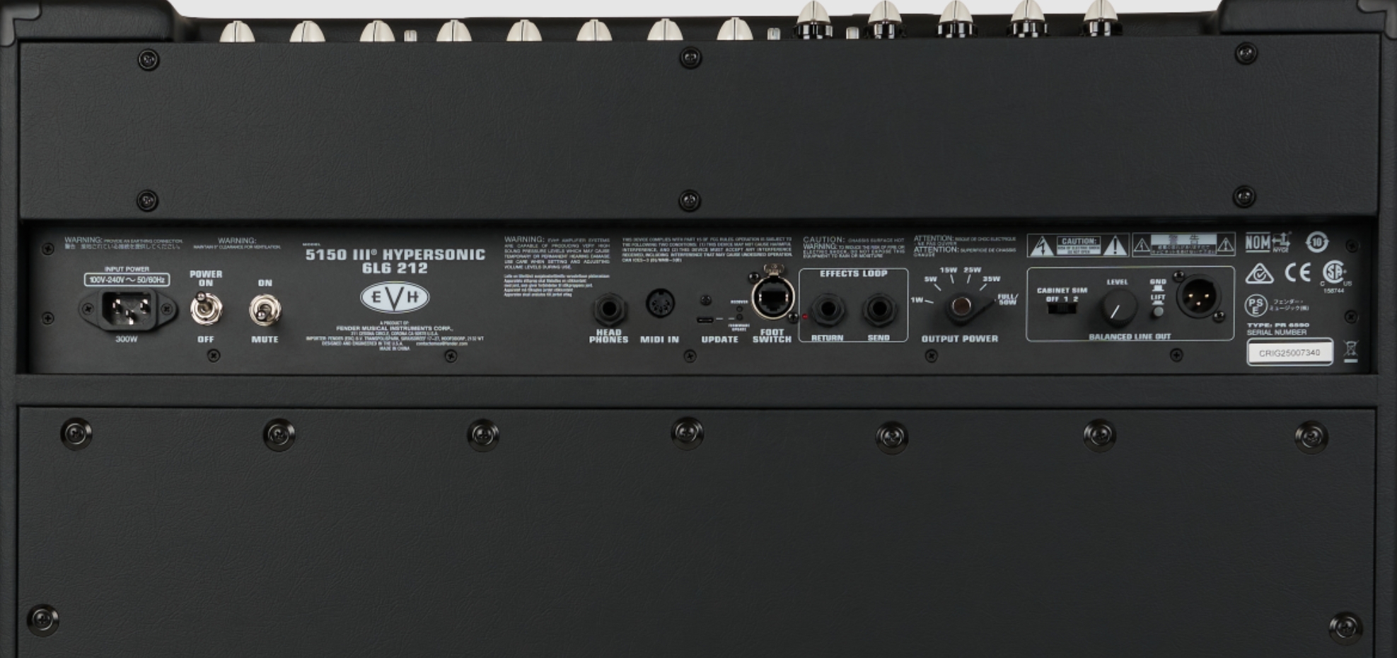 Evh 5150iii Hypersonic 6l6 2x12 Combo 50w - Combo voor elektrische gitaar - Variation 5