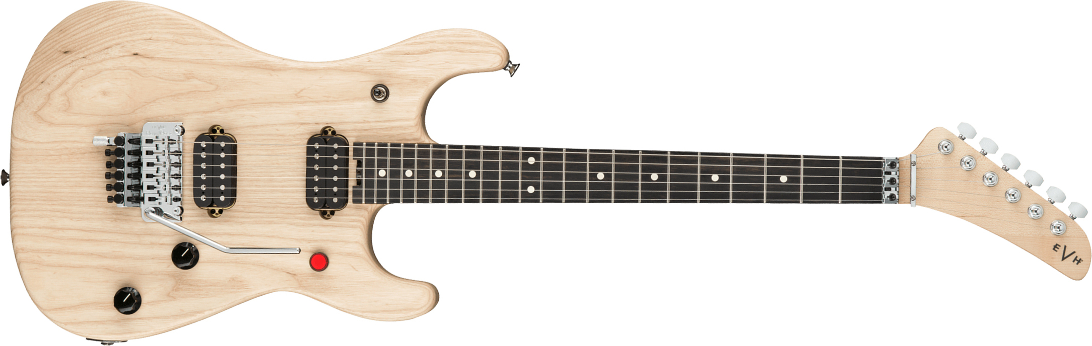 Evh 5150 Deluxe Ash Ltd Mex 2h Fr Eb - Natural Satin - Elektrische gitaar in Str-vorm - Main picture