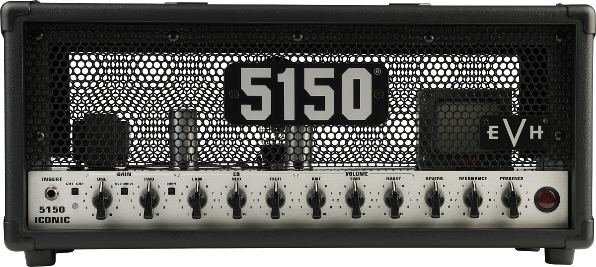 Evh 5150 Iconic 6l615w Head Black - Gitaarversterker top - Main picture