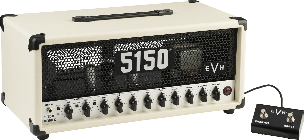 Evh 5150 Iconic 6l615w Head Ivory - Gitaarversterker top - Main picture