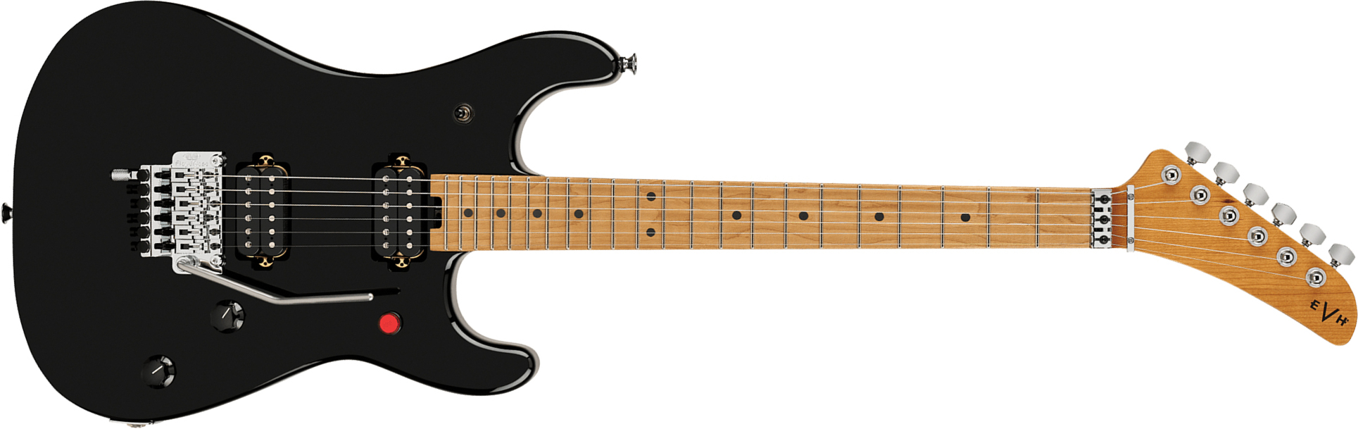 Evh 5150 Series Deluxe Mex 2h Fr Mn - Black - Elektrische gitaar in Strat vorm - Main picture