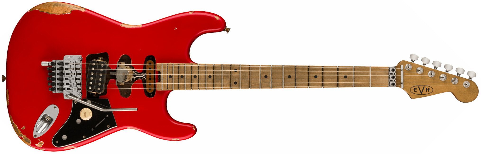 Evh Frankenstein Relic Mex 1h Fr Mn - Red - Elektrische gitaar in Str-vorm - Main picture
