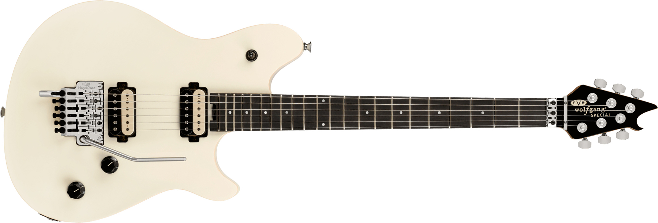 Evh Wolfgang Special Baked Maple Mex 2h Fr Eb - Ivory - Metal elektrische gitaar - Main picture