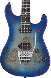 Elektrische gitaar in str-vorm Evh                            5150 Series Deluxe Poplar Burl (MEX, EB) - Aqua burst
