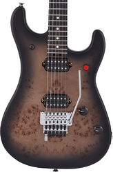 Elektrische gitaar in str-vorm Evh 5150 Series Deluxe Poplar Burl (MEX, EB) - Black burst