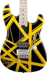 Elektrische gitaar in str-vorm Evh                            Striped Series - Black with yellow stripes