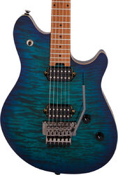 Metalen elektrische gitaar Evh Wolfgang WG Standard QM - Chlorine burst