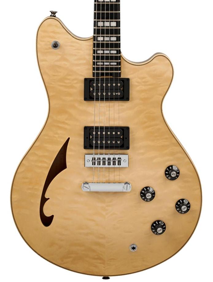 Semi hollow elektriche gitaar Evh SA-126 Special QM - El natural