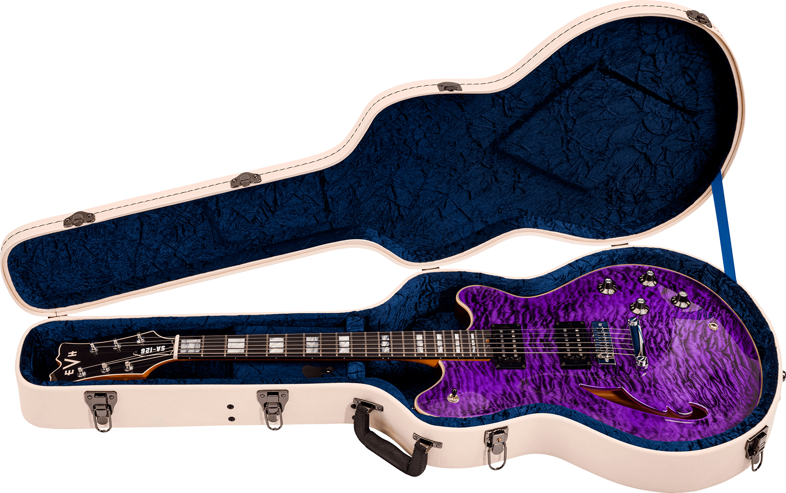 Evh Sa126 Special Qm 2h Ht Eb - Transparent Purple - Metal elektrische gitaar - Variation 4