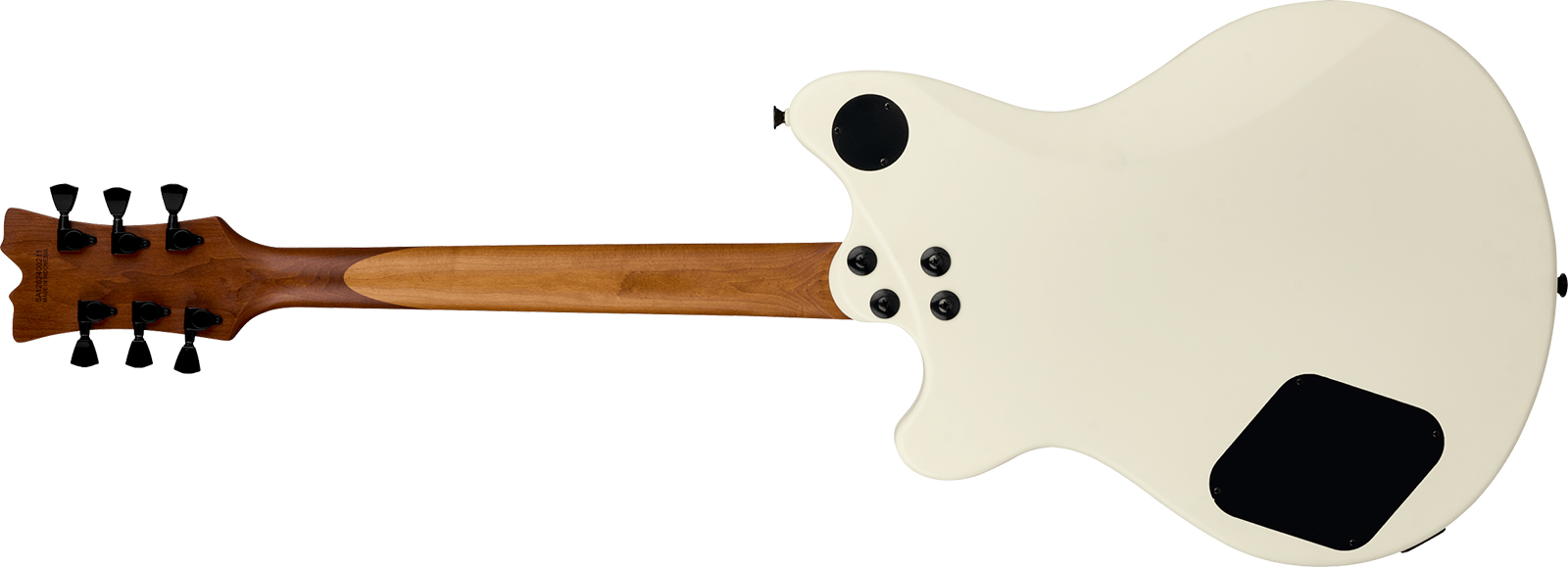 Evh Sa126 Standard 2h Ht Rw - Satin Vintage White - Semi hollow elektriche gitaar - Variation 1