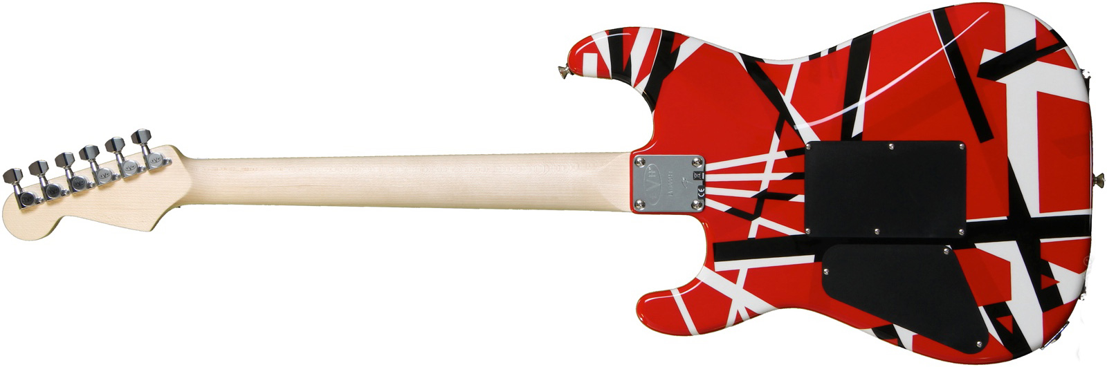 Evh Striped Series - Red With Black Stripes - Elektrische gitaar in Str-vorm - Variation 3