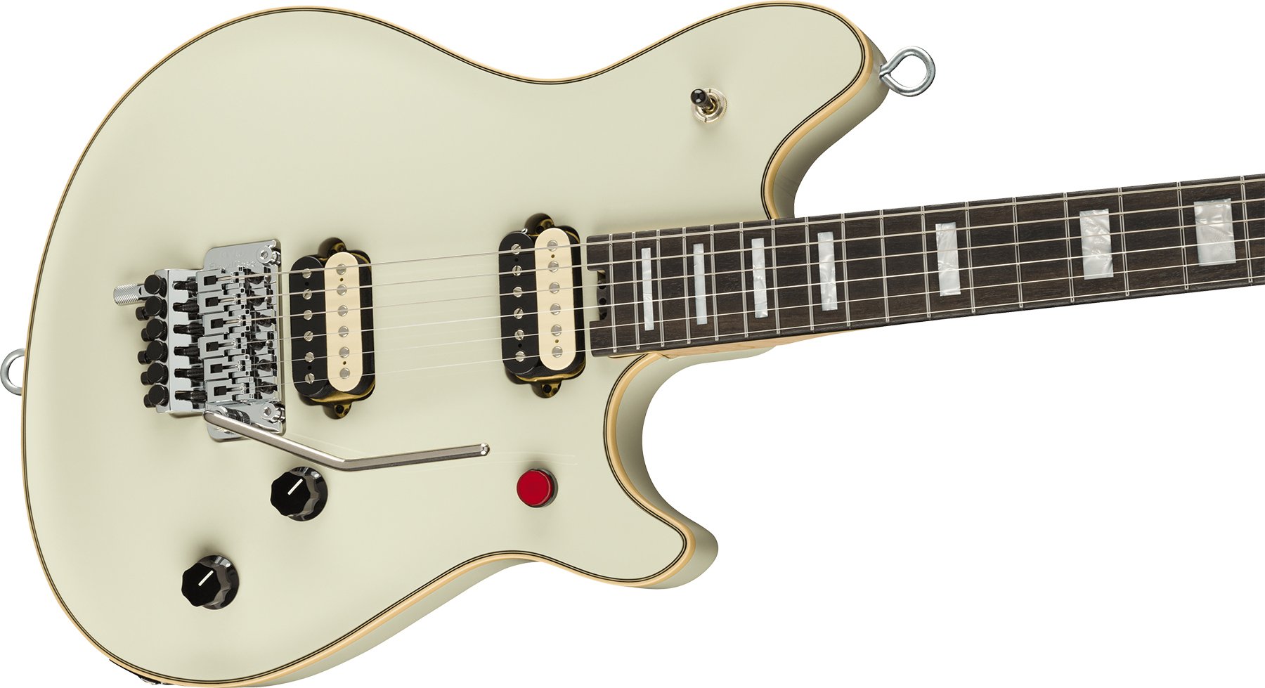 Evh Wolfgang Mij Jap 2h Fr Eb - Ivory - Elektrische gitaar in Str-vorm - Variation 2