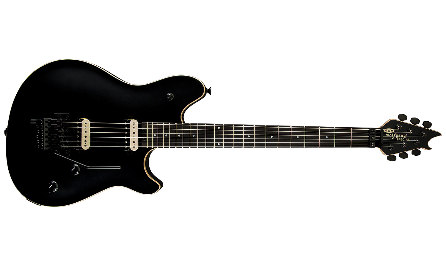 Evh Wolfgang Special Mex Mn - Stealth Black - Metalen elektrische gitaar - Variation 1